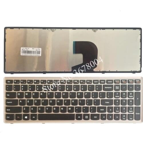 New US laptop keyboard for Lenovo Ideapad Z500 Z500A Z500 Z500G P500 US keyboard with silver frame No backlight