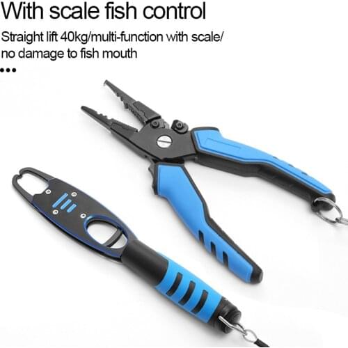 Portable Fishing Pliers Grip Set Split Ring Cutters Line Hook Recover Fishing Tackle High Quality Aluminum Alloy Fishing Tool