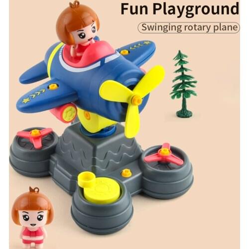 Assembled Model Building Kits Tool Swing Rotary Plane Sets Building Blocks DIY Bricks Kids Educational Puzzle Toys