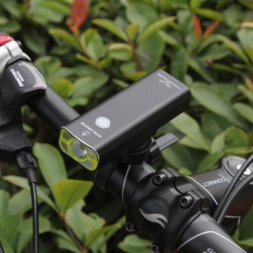 Bicycle Headlight Waterproof 2500MA big battery long service time bike Light Front Torch Light USB charge MTB