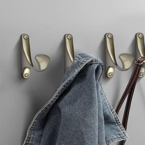Clothes Hook Hangers Wall Hooks Coat Bag Hat Hanging Hooks Bathroom Wall Towel Hanger Hooks Kitchen Single Hook Home Hardware