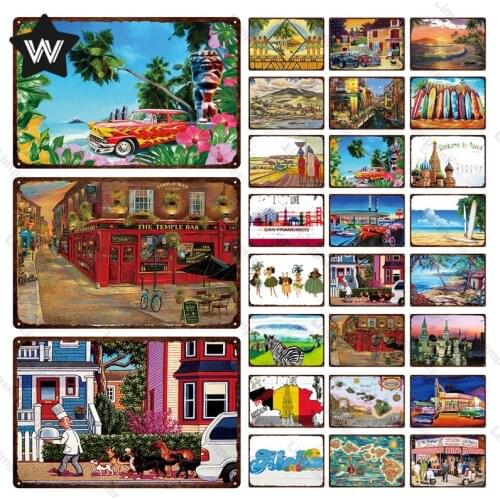 Laundry Vintage Tin Sign Laundry Vintage Tin Sign Car Metal Poster Vintage Tin Plate Wall Sticker Metal Plate for Man Cave Decor