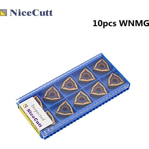 WNMG0804 Carbide Turning Insert Tungsten For 10pcs CNC Machine Steel Lathe Tools Holder Nicecutt Freeshipping
