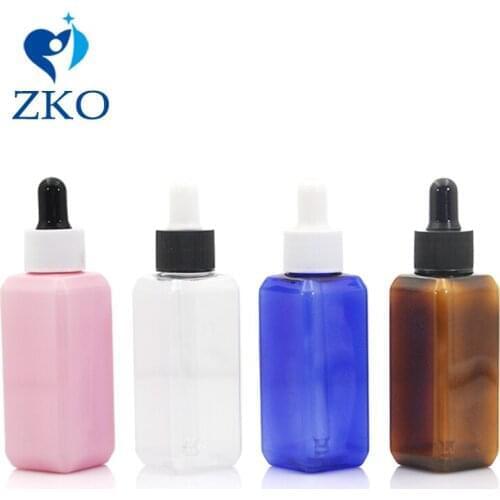 1pcs 50ml High quality plastic bottle glass dropper bottle reusable plastic empty bottle