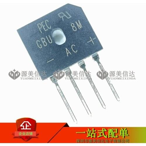 100% New&original GBU8M GBU8M-E3/51 8A 1000V DIP-4