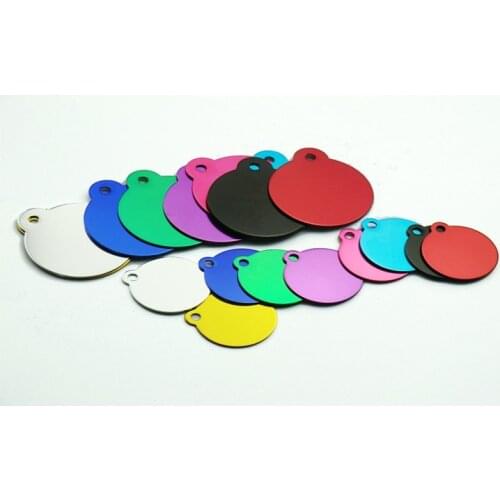 1000pcs/lot Fast shipping 37x30mm & 35x32mm size Dog Round shaped pet tags dog tags Pet id tags