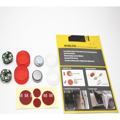 2PCS LED Car Opening Door Safety Warning for Buick LaCrosse VERANO GS Regal Excelle ENCORE For smart for Aston Martin