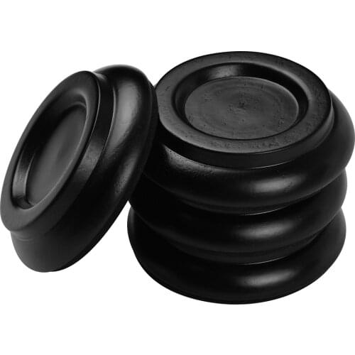 4pcs/Set Solid Wood Upright Piano Caster Cups Coaster with Anti-slip EVA Pad Piano Accessories Keyboard Instrument Accessories