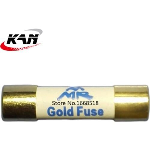 5x20mm 1A 2A 3.15A 4A 5A 6.3A 8A 10A AMR Audio Amplifier CD Amplifier HIFI Gold Cap Silver Wire Fuse Tube