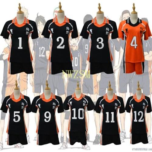 9 Styles Haikyuu Cosplay Costume Karasuno High School Volleyball Club Hinata Shyouyou Sportswear Jerseys Uniform