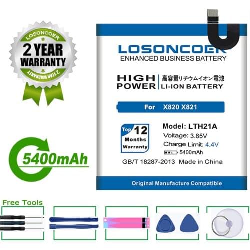 LOSONCOER Battery 5400mAh LTH21A Battery For LeEco Letv Le Phone Le MAX 2 5.7 inch X821 X820 Le MAX2 LeMax2 X822 X829