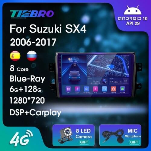 2DIN Android10.0 Car Radio For Suzuki SX4 2006-2017 Car Multimedia Player GPS Navigation Auto Radio Bluetooth Player NO 2DIN DVD