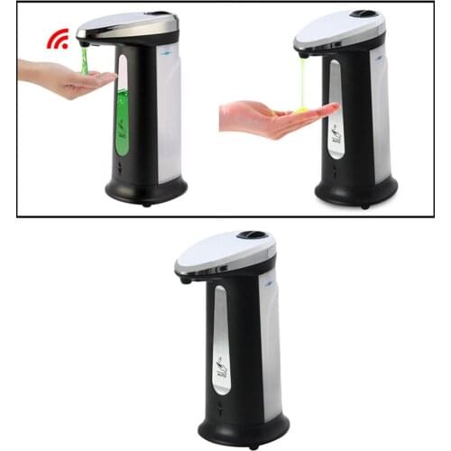 Automatic Soap Dispenser, Infrared Motion Sensor, Waterproof Base, Suitable for Bathroom, Kitchen, Hotel, Restaurant