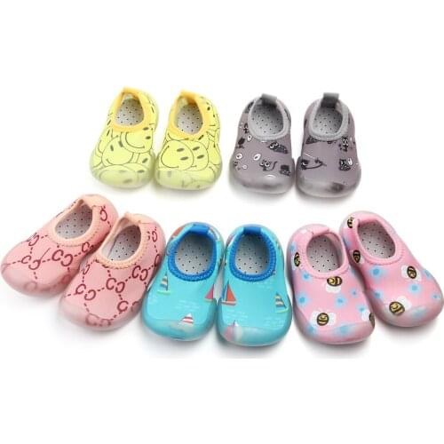 Shallow mouth Baby boy girl shoes non-slip toddler socks baby girl soft rubber sole floor socks