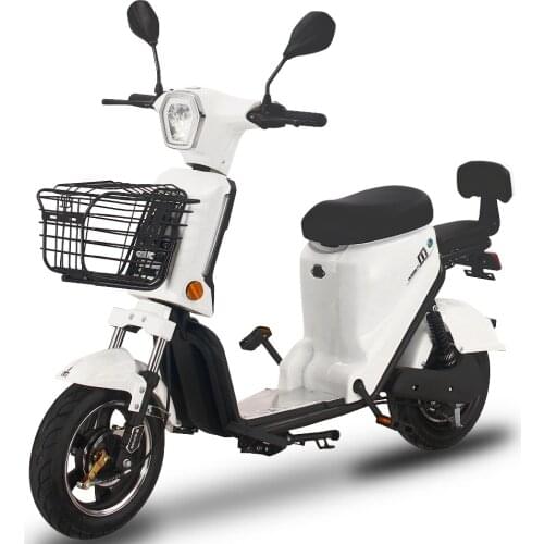 25KM/H Electric Motorcycle 350W 20AH 48V Electric Scooter For Adult Women Men Electric Vehicle Moto Front Rear Drum