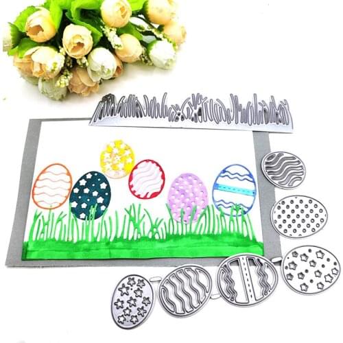 Julyarts Grass Eggs New Cut Die for 2021 Card Making Supplies Carbon Steel Metal Cutting Dies Scrapbooking Decorative Paper Card