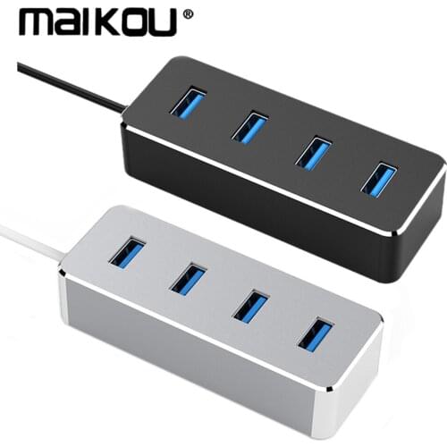 Maikou USB 3.0 HUB 4 Port Power Supply with DV5V Power Interface for Laptop Tablet Computer USB HUB