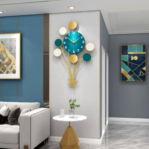 Fashion Creative Light Luxury Living Room and Other Indoor Home Wall Clock Balloon Art Decoration Wall Clock