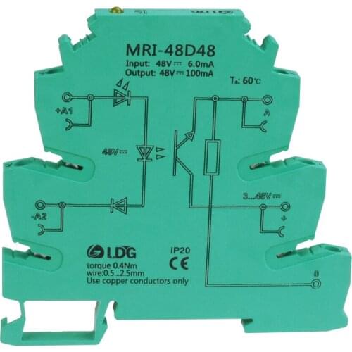 MRI-48D48 PLC control panel optocoupler isolation board NPN PNP conversion trigger signal conversion 48V