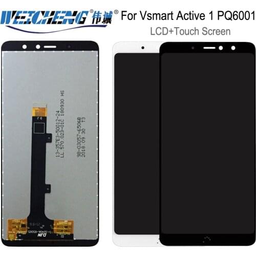 New 5.65''For Vsmart Active 1 PQ6001 LCD Screen Display+Touch Panel Digitizer smart Active1 LCD Display