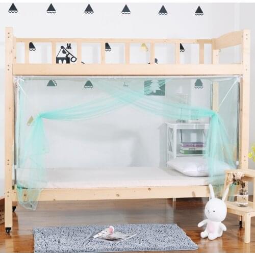 Solid Color Bunk Bed Mosquito Net Anti Insect Encryption Mesh Netting Dormitory Portable Mosquito Nets Dustproot Curtain Canopy