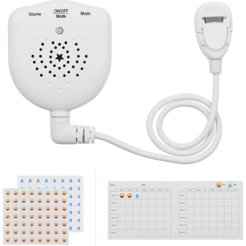 Rechargeable Bedwetting Alarm Pee Alarm Enuresis Sensors Potty Training Elder Care LED Indicator Music Vibration Reminding Modes