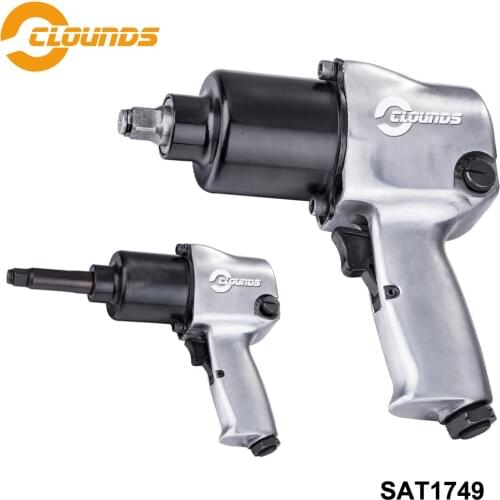 SAT1749 488N-m Light Duty Twin Hammer Wrench Pneumatic Wrench Car Repair Tool Front Exhaust 1/2" Air Impact Wrench
