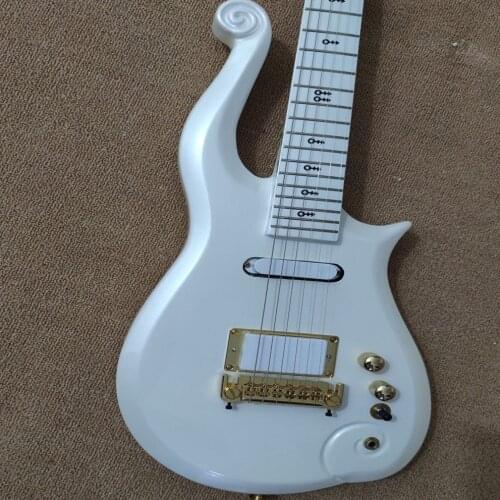 High quality prince cloud electric guitar, white electric guitar maple fingerboard neck alder wood body, free shipping
