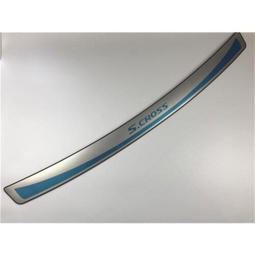 High quality stainless steel rear window sill panel,Rear bumper Protector sill fit For Suzuki SX4 S-Cross S Cross 2014-2018