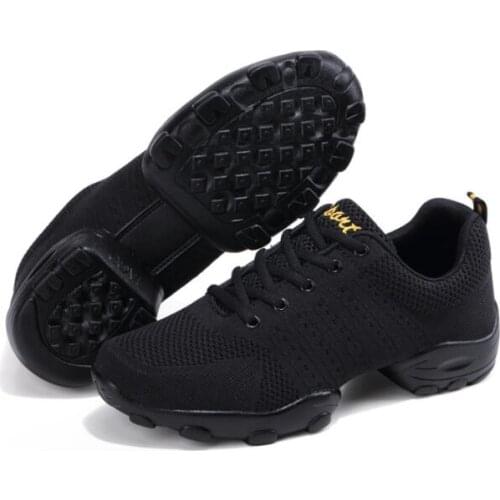 Comemore Dance Shoes Lady Sneakers Modern Men Fitness Black Soft Dancing Sneakers White Breathable Mesh Jazz Dancing Shoes