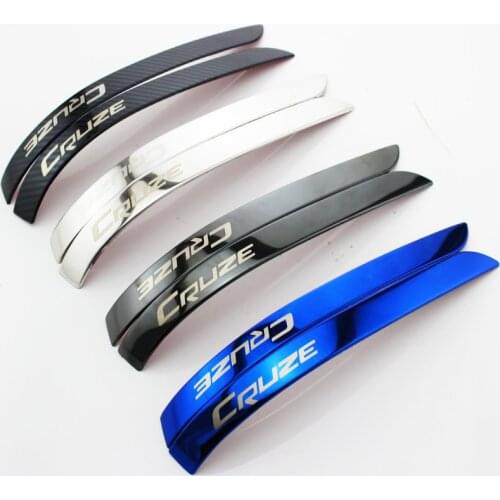 Foal Burning Stainless Steel Car Rearview Mirror Decoration Trim Rear View Mirror Cover Sticker for Chevrolet Cruze 2009 - 2014