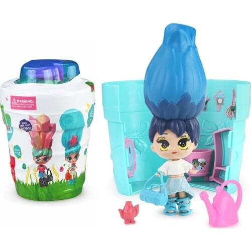 Blume Surprise Doll Girls Toy Funny DIY Toy Flowerpot Magic Dolls Watering Will Flower Long Hair Best Christmas Gifts Kids