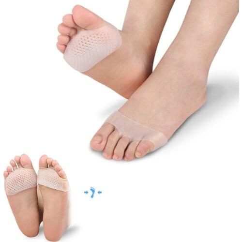10Pair Silicone Toe Separator Cushion Separateur Orteil Forefoot Pads Invisible Shoes Slip Resistant Insole Foot Toe Separators