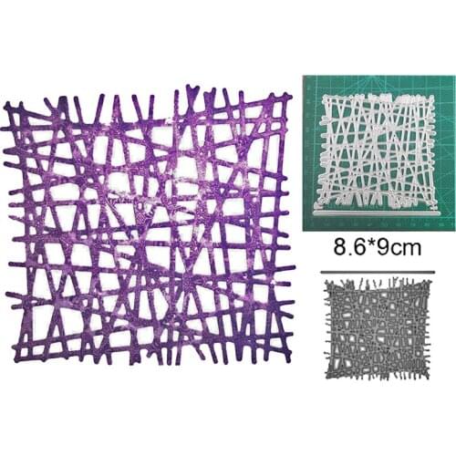 Lrregular line grid 2021 New metal cutter mould diy photo album scrapbook card making stamp embossing decoration mould