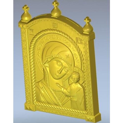 3d Icona_B_Mater_Kazanskaya_1 model relief for cnc in STL file format