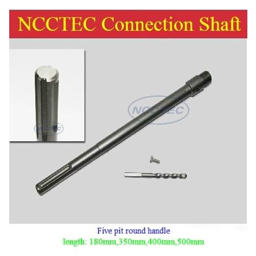 [5 pit round handle] 400mm connection pole for carbide wall core bits | FREE shipping Business has no mercy,but human have love
