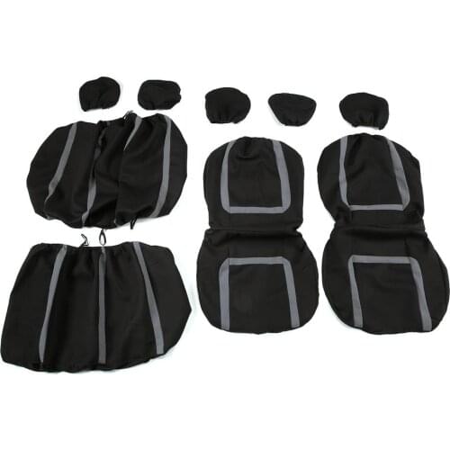 9pcs Detachable Washable Knitted Auto Seat Covers for Car Sedan Truck Van Universal Vehicle Seat Protective Covers Car-styling