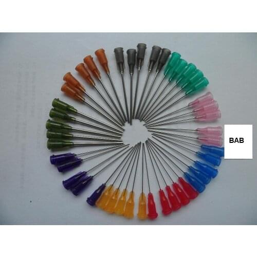 Assorted gauges 11/2-inch Blunt Needle Dispense Tip (14G,15G,16G,18G, 20G,21G,22G,23G,25G)X10