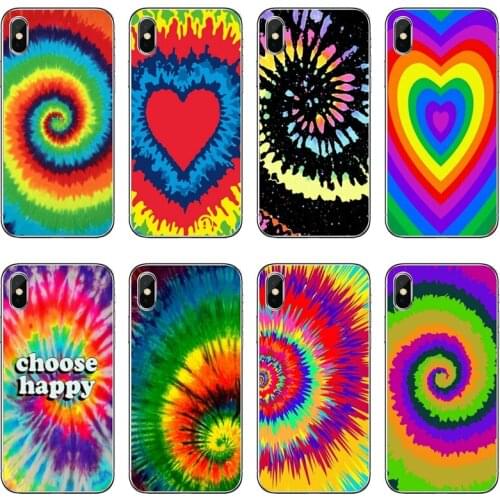 Colorful Tie Dye Rainbow Hippie Phone Case For Samsung Galaxy A71 A70 A60 A51 A50 A41 A40 A31 A30 A20E A21S A12 A10 A7 A5 A3