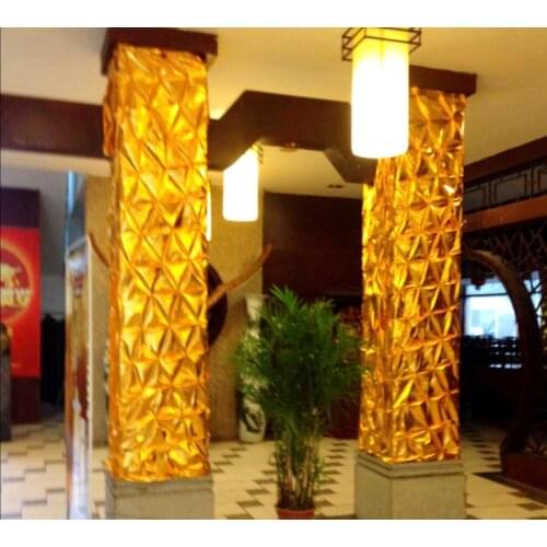 Width 3m crinkle cloth style decorative fabric, column packing.Walls,pillars, tree decoration packaging materials, costume cloth