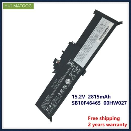 HUI-MATOOG SB10F46465 00HW027 Laptop battery for Lenovo 00HW026 01AV432 01AV433 SB10F97589z ThinkPad Yoga X260 series 15.2V 44Wh
