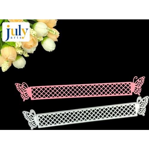 Julyarts Scrapbooking Dies Templates Butterfly Bud Ribbon Lace Edges Carbon Steel Embossing Stencil Card Album Book Decoration