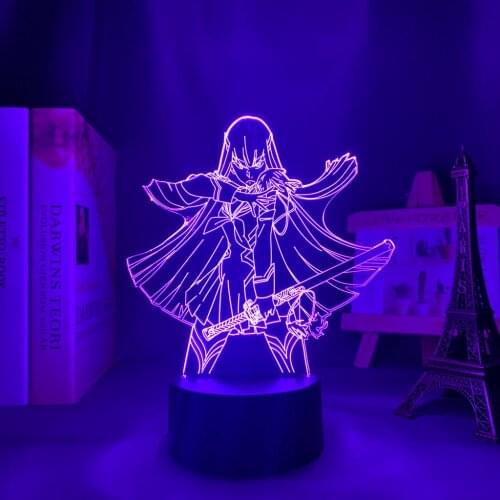 Kill La Kill Kiryuuin Satsuki Anime Led Light for Bedroom Decor Nightlight Kids Birthday Gift Night Light 3d Lamp Kill La Kill