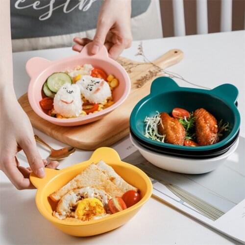 Nordic Creative Ceramic Bear Shape Steamed Egg Bowl Household Baking Oven Tableware Porcelain Salad Dessert Bowl Baking Bowl