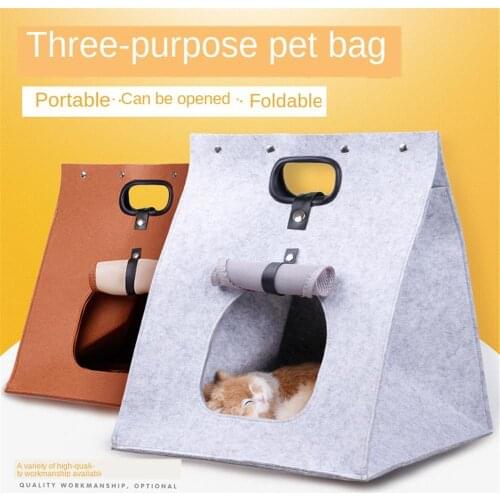 Creative Convenient Portable Cat Nest Removable And Washable Folding Dog Litter Cage Doghouse Pet Dogs Cats Supplies 40*40*48cm