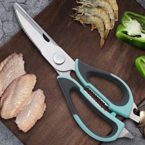 Multifunctional Magnetic Refrigerator Scissors Stainless Steel Powerful Disassembly Chicken Bone Scissors Food Kitchen Scissors