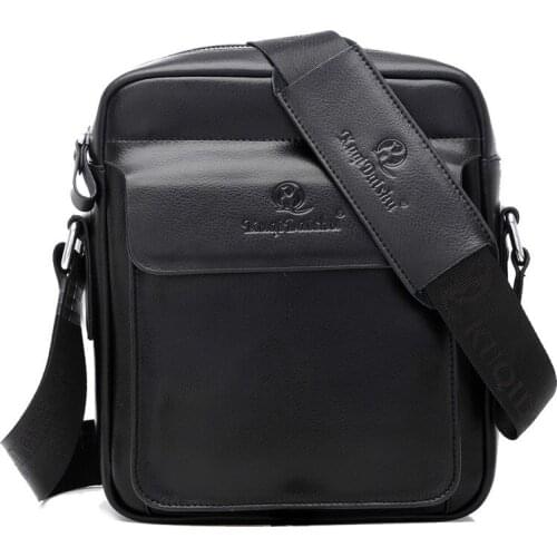 Fashion Brand Men Bag Split Leather Men Messenger Bags One Shoulder Crossbody Bag