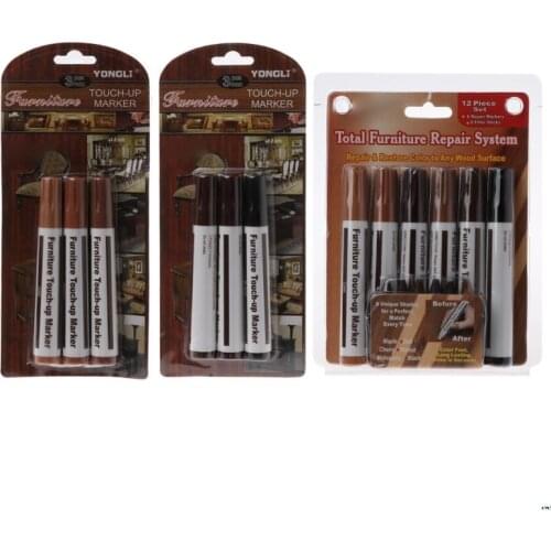 Wood Repair System Kit Filler Sticks Touch Up Marker Floor Furniture Scratch Fix