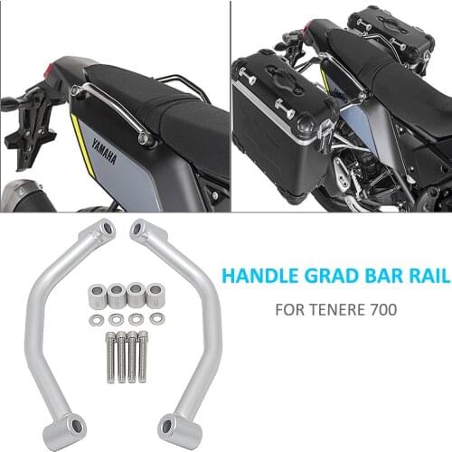 NEW Motorcycle Accessories FOR YAMAHA TENERE 700 Passenger Rear Grab Handle CNC Seat Hand Handle Grab Bar Rail
