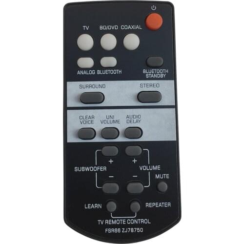 New FSR66 ZJ78750 Remote Control Replace For Yamaha Sound Bar YAS-103 ATS-1030 FSR64